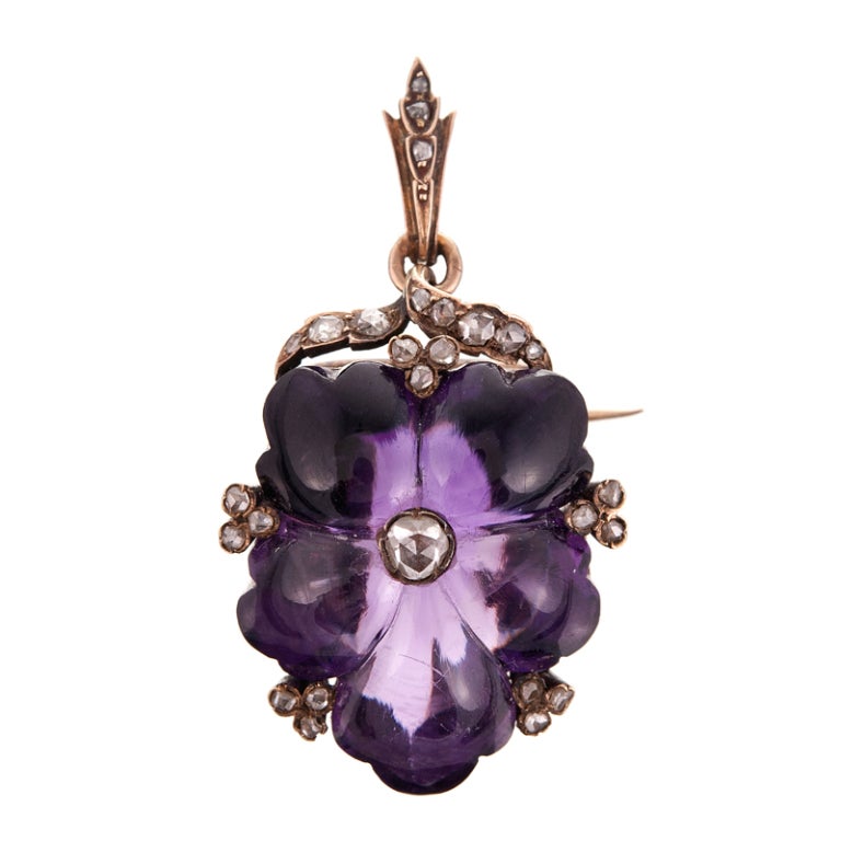 Stunning and Important Victorian Suite of Carved Amethyst 2