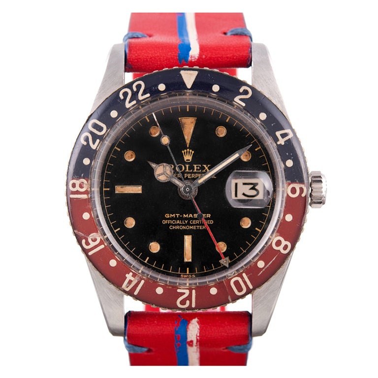 Rolex Stainless Steel Bakelite Bezel Pussy Galore GMT-Master
