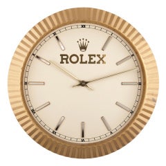 Reloj de pared Rolex circa 1980s