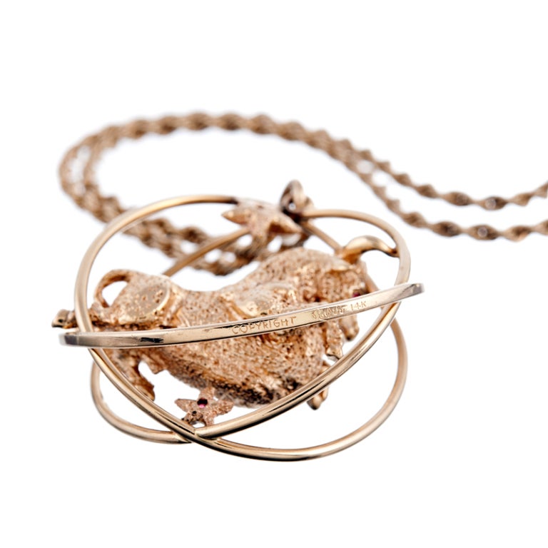WILLIAM RUSER Stylized Taurus Pendant 1