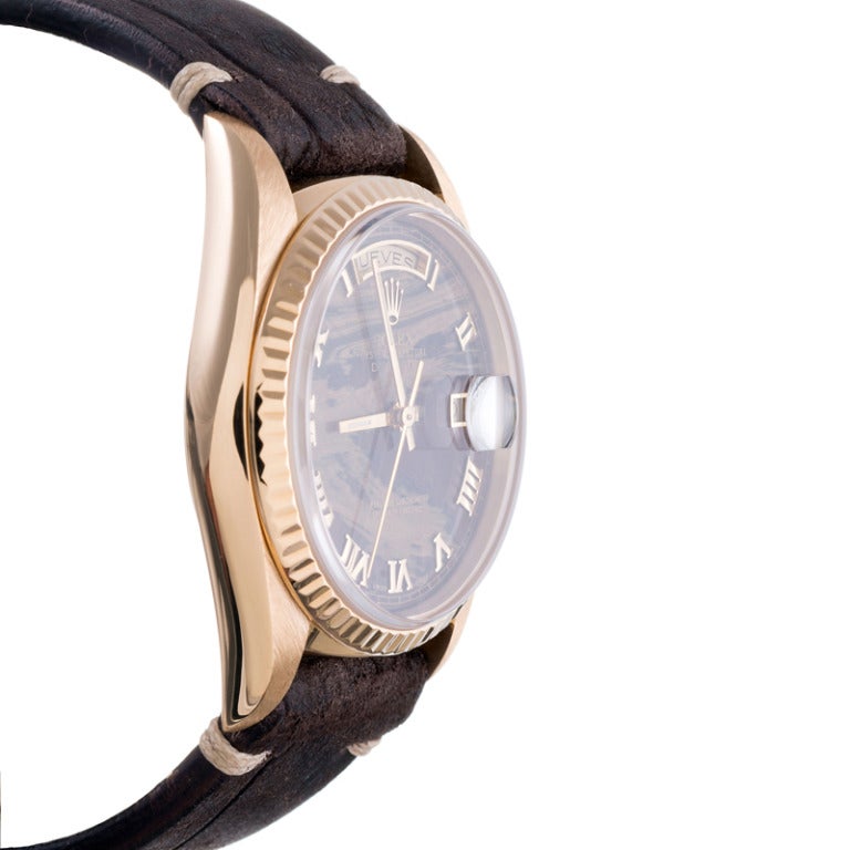 rolex day date stone dial