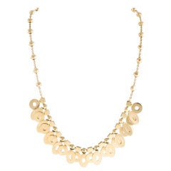 Retro Necklace with Geometric Fringe