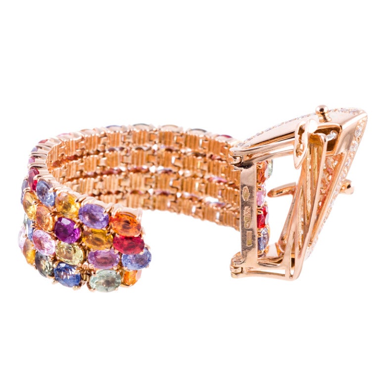 Women's Awesome Multi-Colored Sapphire 