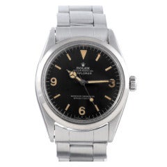Vintage Rolex Stainless Steel Explorer Wristwatch Ref 1016 circa 1967