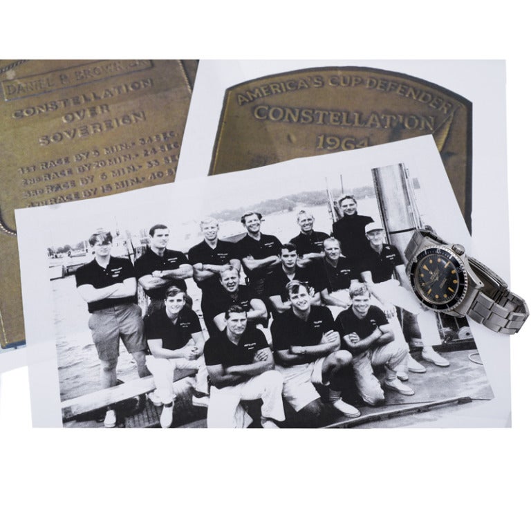 Men's Rolex Stainless Steel Submariner Presented to the 1964 America's Cup Winner