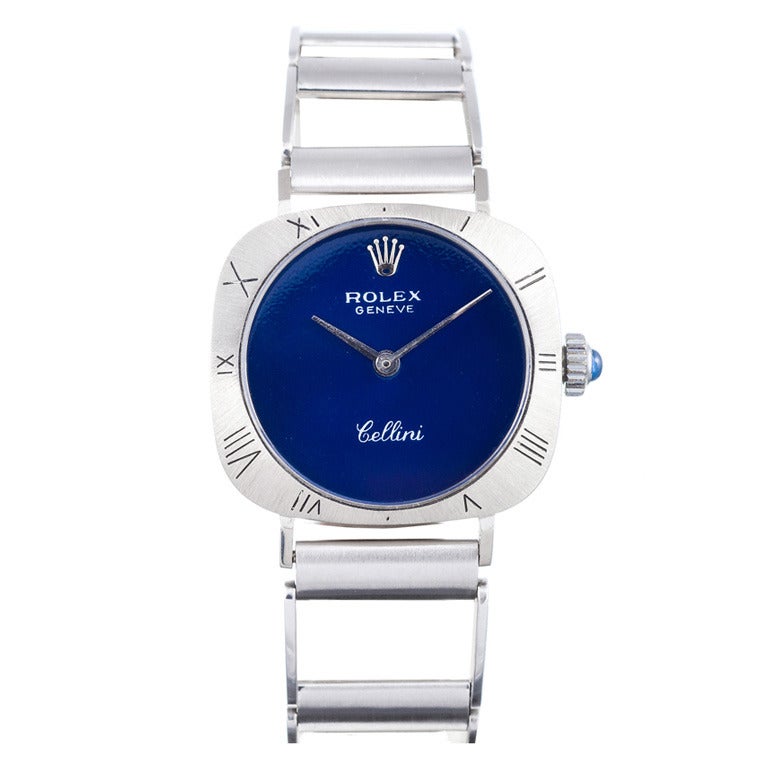 Rolex Lady
s White Gold Cellini Wristwatch with Original Bracelet