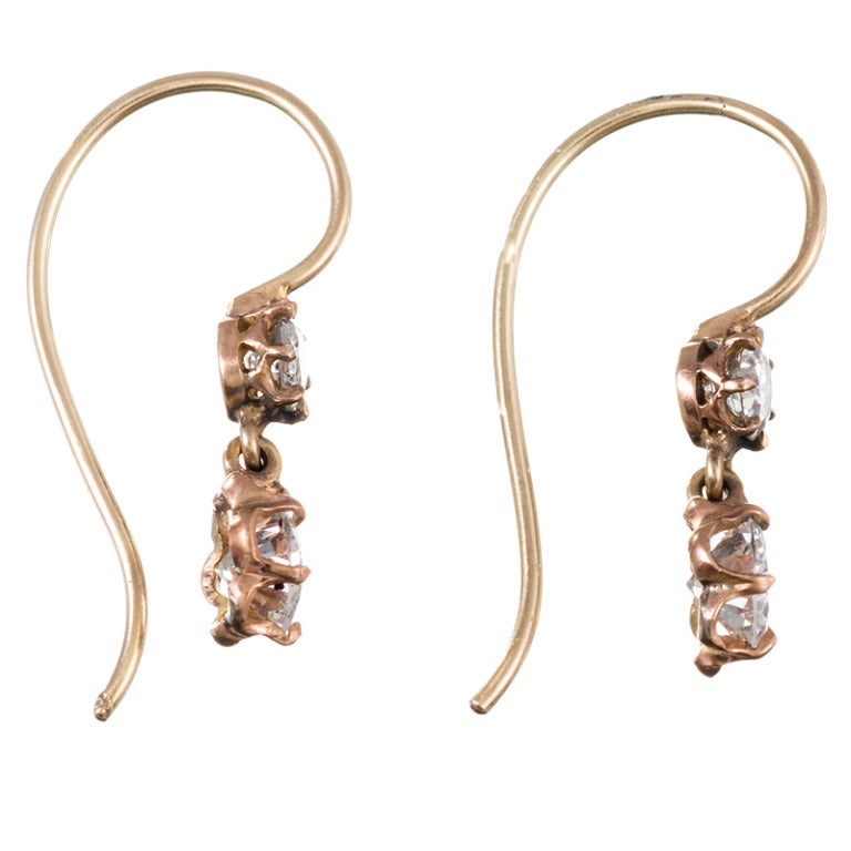 Each of these lovely earrings is made up of two 