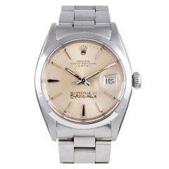 Vintage Rolex Stainless Steel "Kuwait Independence" Date Wristwatch circa 1960