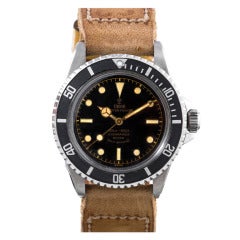 Vintage Tudor Stainless Steel Submariner Ref 7928 circa 1963 in Exceptional Condition