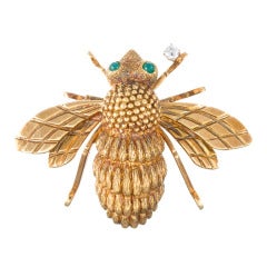 Vintage Tiffany & Co. Yellow Golden Bee Pin