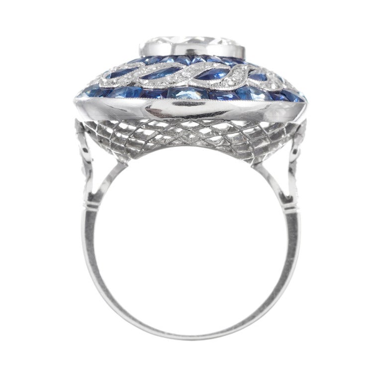 Women's Detailed 2.70 Carat Diamond Cocktail Ring