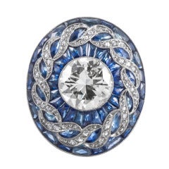 Detailed 2.70 Carat Diamond Cocktail Ring