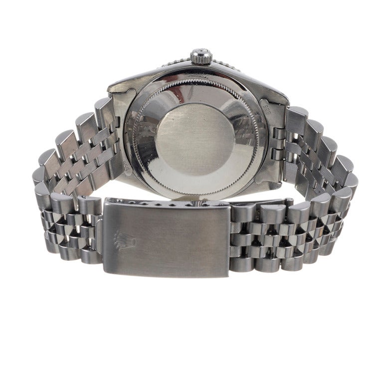 Men's Rolex Stainless Steel Datejust Turn-O-Graph Wristwatch Ref 1625 circa 1960s