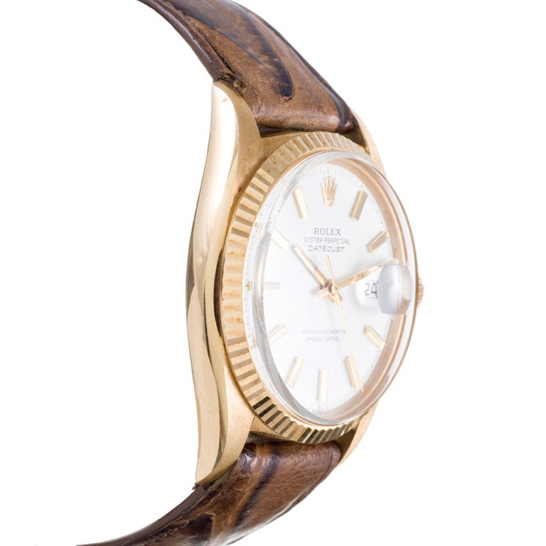 Rolex Yellow Gold Datejust Wristwatch in 