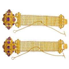 French Handmade 18K Yellow Gold
Amethyst Bracelet
Necklace Antique French Handmade 18K Yellow Gold
Amethyst Bracelet
Necklace