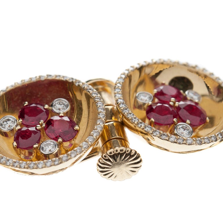 Women's Aletto Bros. Burmese Ruby & Diamond Bracelet in 18K & Platinum