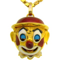 Vintage Rolex One-of-a-Kind Clown Watch in 18K Yellow Gold & Enamel