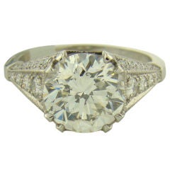 3.35 ct. Diamond & Platinum Ring w/ IGI Certificate