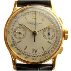 Vintage Ref #130R Rose-Gold Patek Philippe  Chronograph circa 1940