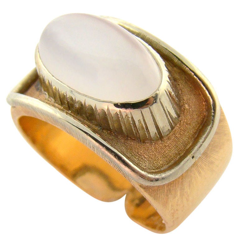 18K Yellow Gold & Moonstone Ring by Buccellati