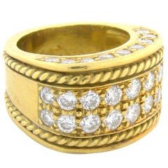 18K Yellow Gold & Diamond Ring by Judith Ripka