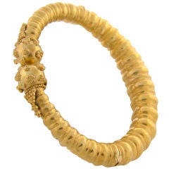 18K Yellow Gold Etruscan Revival Bracelet