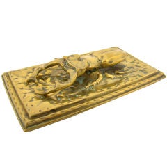 Stag Beetle Bronze Victorian Desk Paper Clip