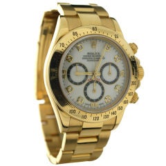 Diamond & Porcelain Dial 18K Yellow Gold Zenith Daytona