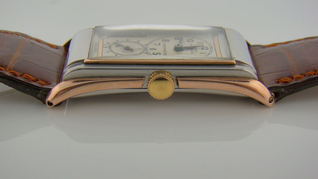 1930's 18K Rose Gold & Stainless Steel Prince by Rolex 1