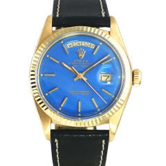 "Stella" Dial Rare 18K Yellow Gold Day-Date Ref 1803 by Rolex
