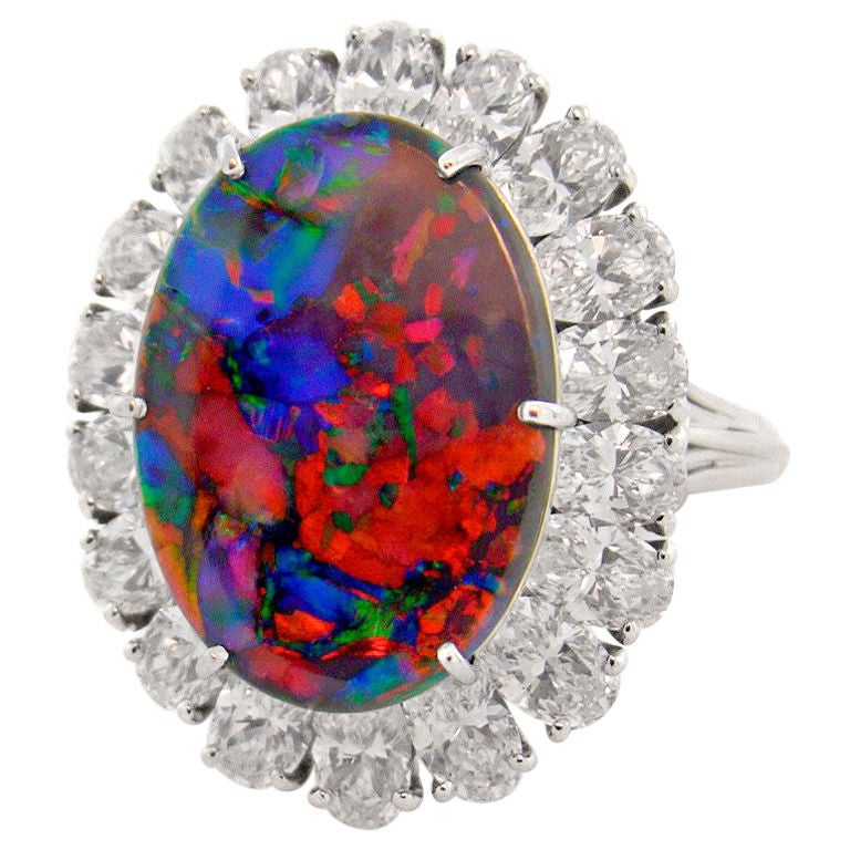 CARTIER Magnificent Black Opal Ring at 