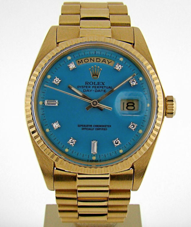Rare Diamond Marker "Stella" Dial Day-Date Rolex