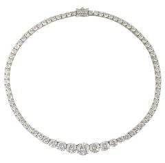Fine Diamond Riviere Necklace