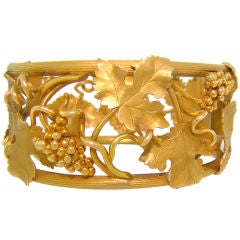 Antique Art Nouveau 15ct Yellow Gold Bracelet