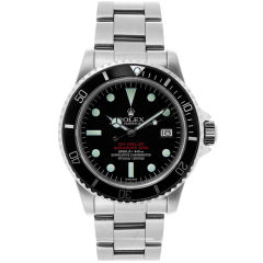 Double Red SeaDweller Stainless Steel Ref#1665 Rolex