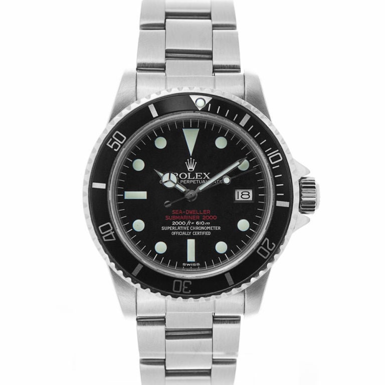Double Red SeaDweller Stainless Steel Ref#1665 Rolex