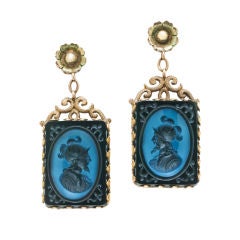 Victorian 14K Yellow Gold Earrings
