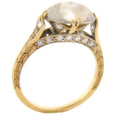 Antique Rose Cut Diamond Contemporary Handmade Ring
