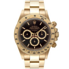 Retro ROLEX "Drop Down Cosmo" Dial Yellow Gold Zenith Daytona