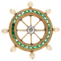 Whimsical  Ship Wheel Pin