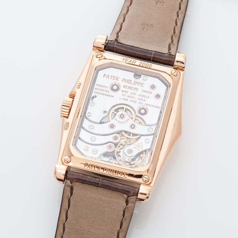 18k rose gold manual wind Patek Philippe 