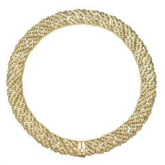 ALEX SEPKUS Gold Collar Necklace