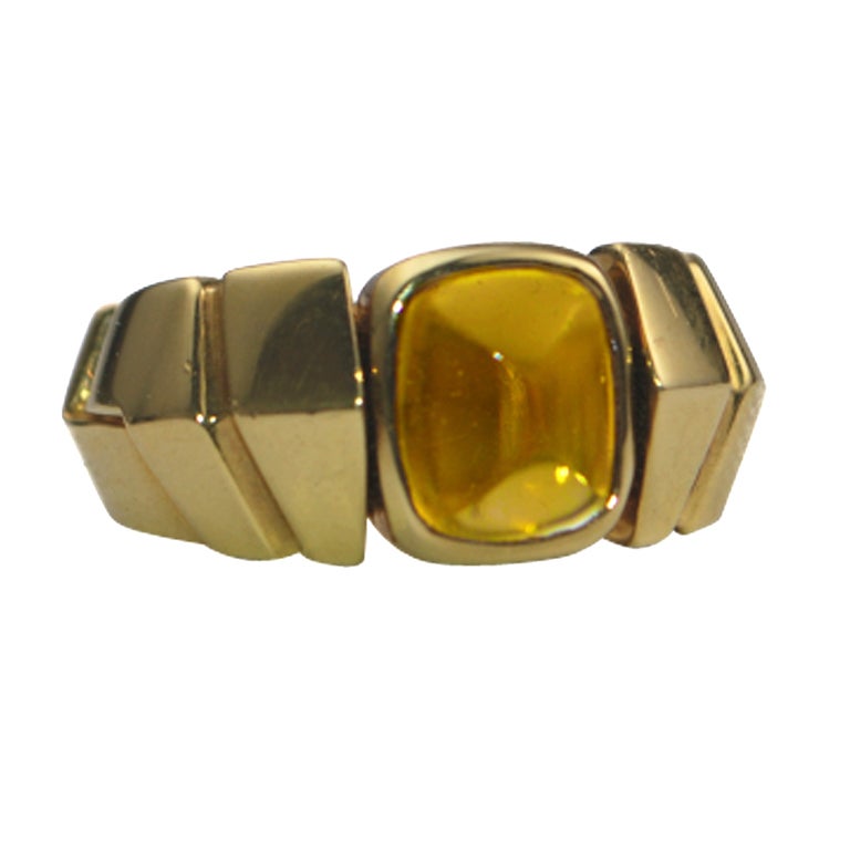 VAN CLEEF 
ARPELS Citrine 
Gold Ring For Sale