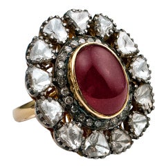 Antique Ruby 
Diamond Ring