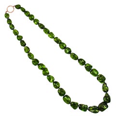 Peridot & Rose Gold Necklace