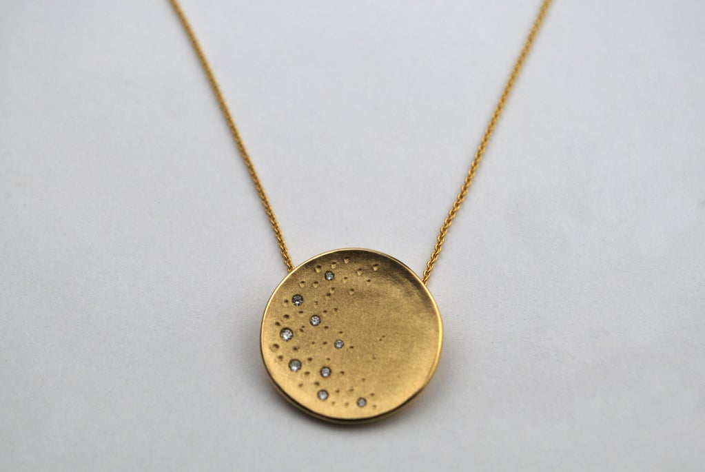 Crowned Diamond Constellation Pendant