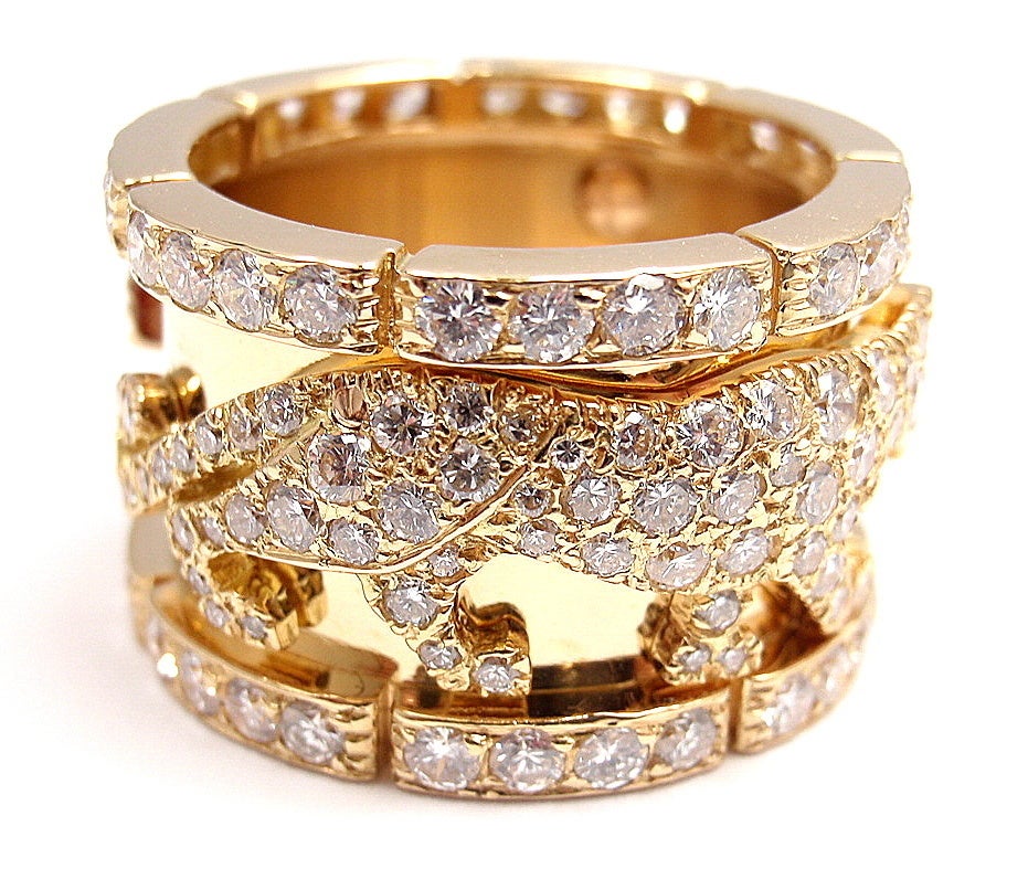 cartier walking panther ring