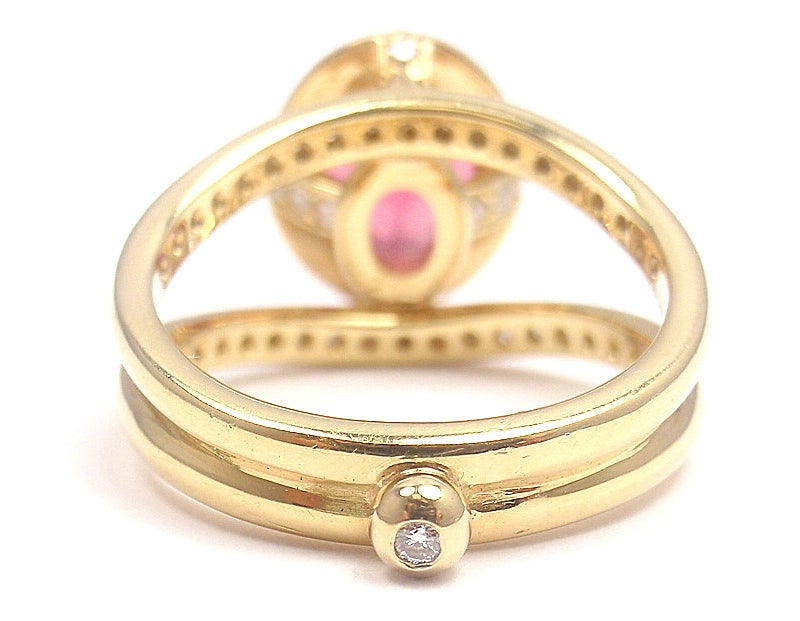 Women's TEMPLE ST CLAIR 2.89CT Red Spinel & Diamond Yellow Gold Ring