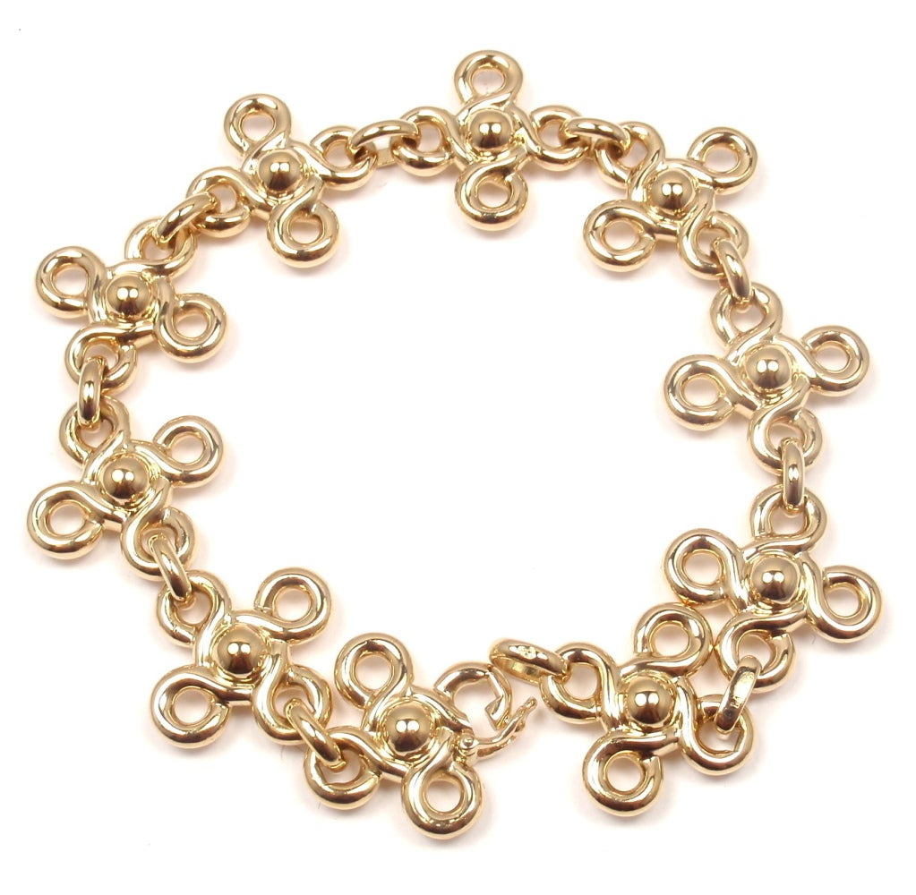 CHANEL Diamond Yellow Gold Bracelet 1