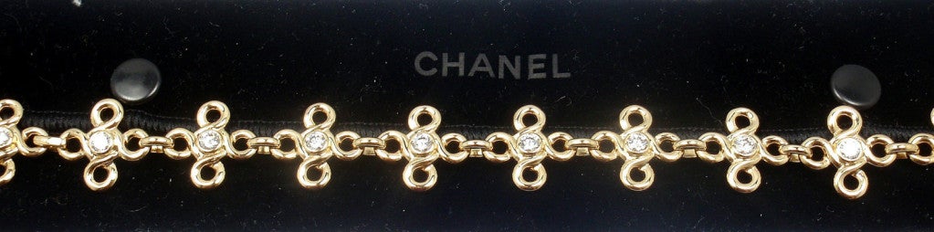 CHANEL Diamond Yellow Gold Bracelet 5